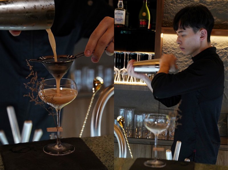 「82年餐酒館」整間店以岩石灰、木質色系及金屬色調打造出高質感氛圍，正所謂燈光美、氣氛佳！