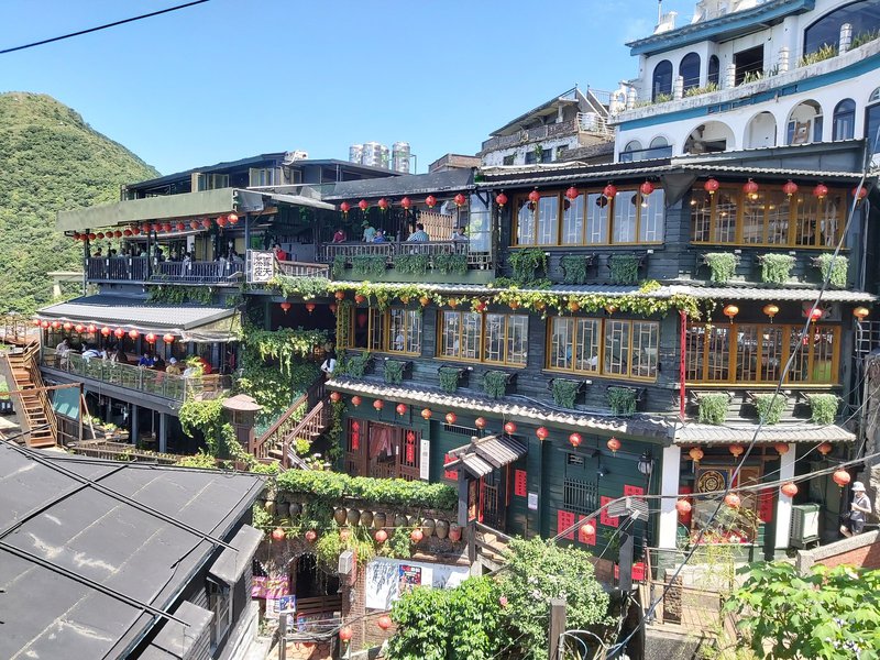 九份阿妹茶樓夜間建築